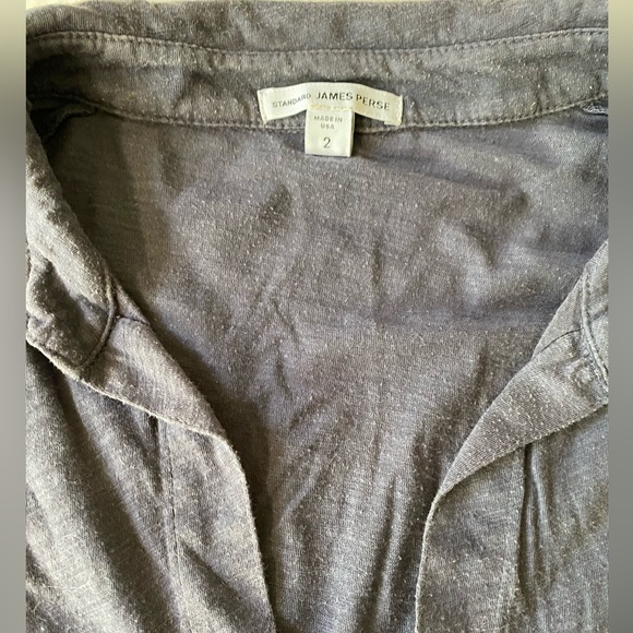 Standard James Perse navy blue sheer slub side Size 2 - Picture 11 of 14